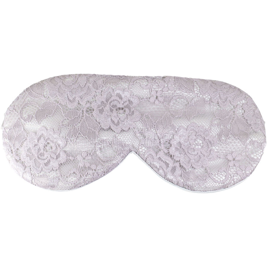 Sleep mask that is satin with lace. Beautiful light weight sleep mask. Has flat band that does not damage hair