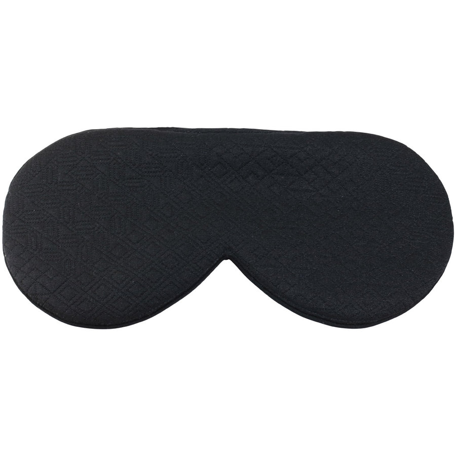 Black sleep mask that for men. Beautiful light weight sleep mask. Has flat band that does not damage hair